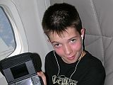 Ecuador Quito 01-02 Peter Ryan Relaxing On Airplane On The Way To Quito